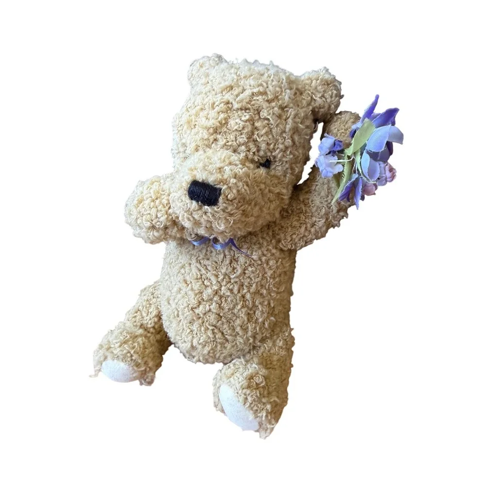 Gund Disney Classic Pooh Bear Golden Curly Plush Purple Bouquet‎ 8
